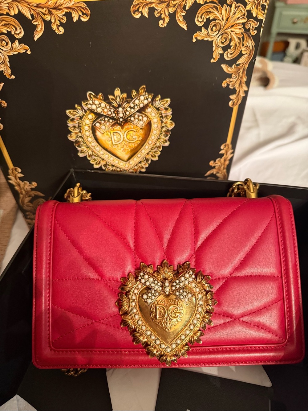 Dolce & Gabbana red Devotion bag